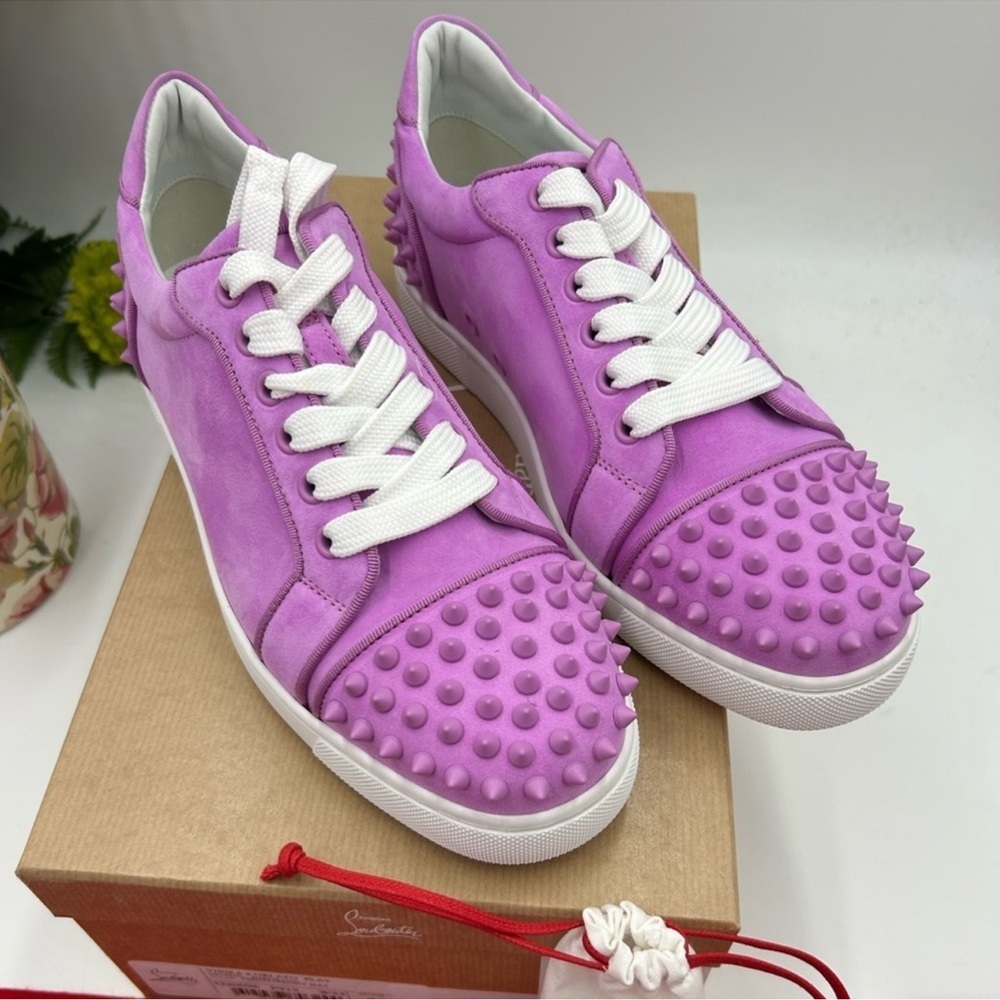Women’s Christian Louboutin Viera flat sneaker size 39 made in Italy